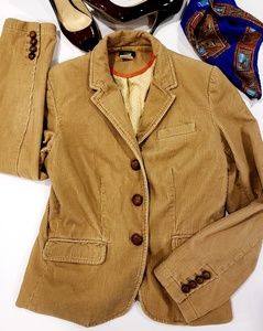 J Crew Corduroy Brown Blazer Size M